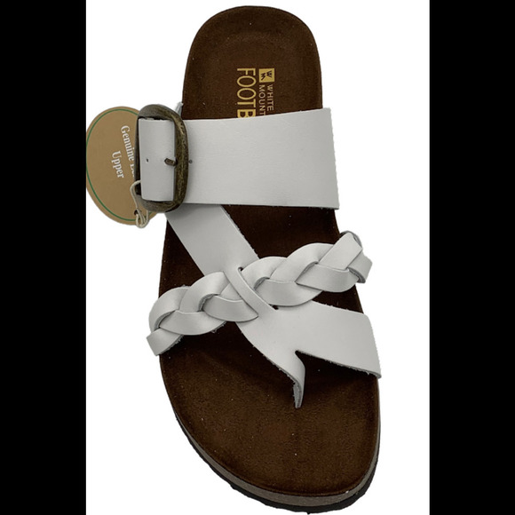 White Mountain Buckle Slide Sandals Heartfelt White - Medium - Picture 4 of 4